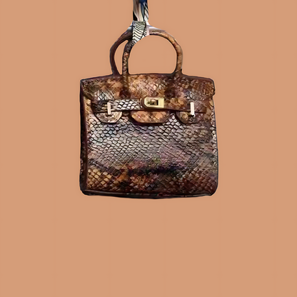 BURKIN SNAKESKIN INSPIRED MINI HANDBAG CHARMS