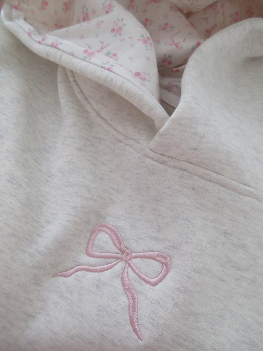 Chic™- Embroidered Bow Hoodie