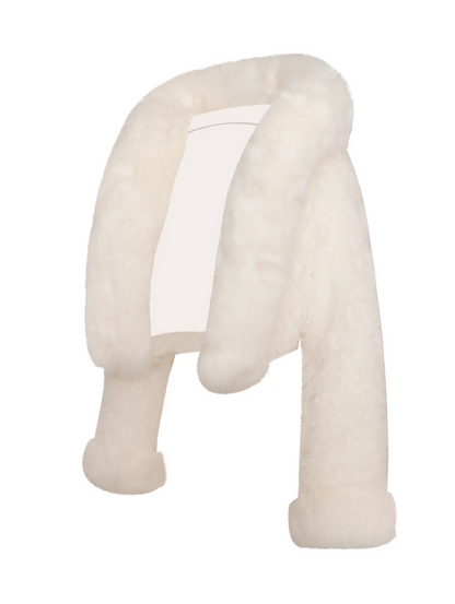 Alice Faux Fur Plush Coat with Hood