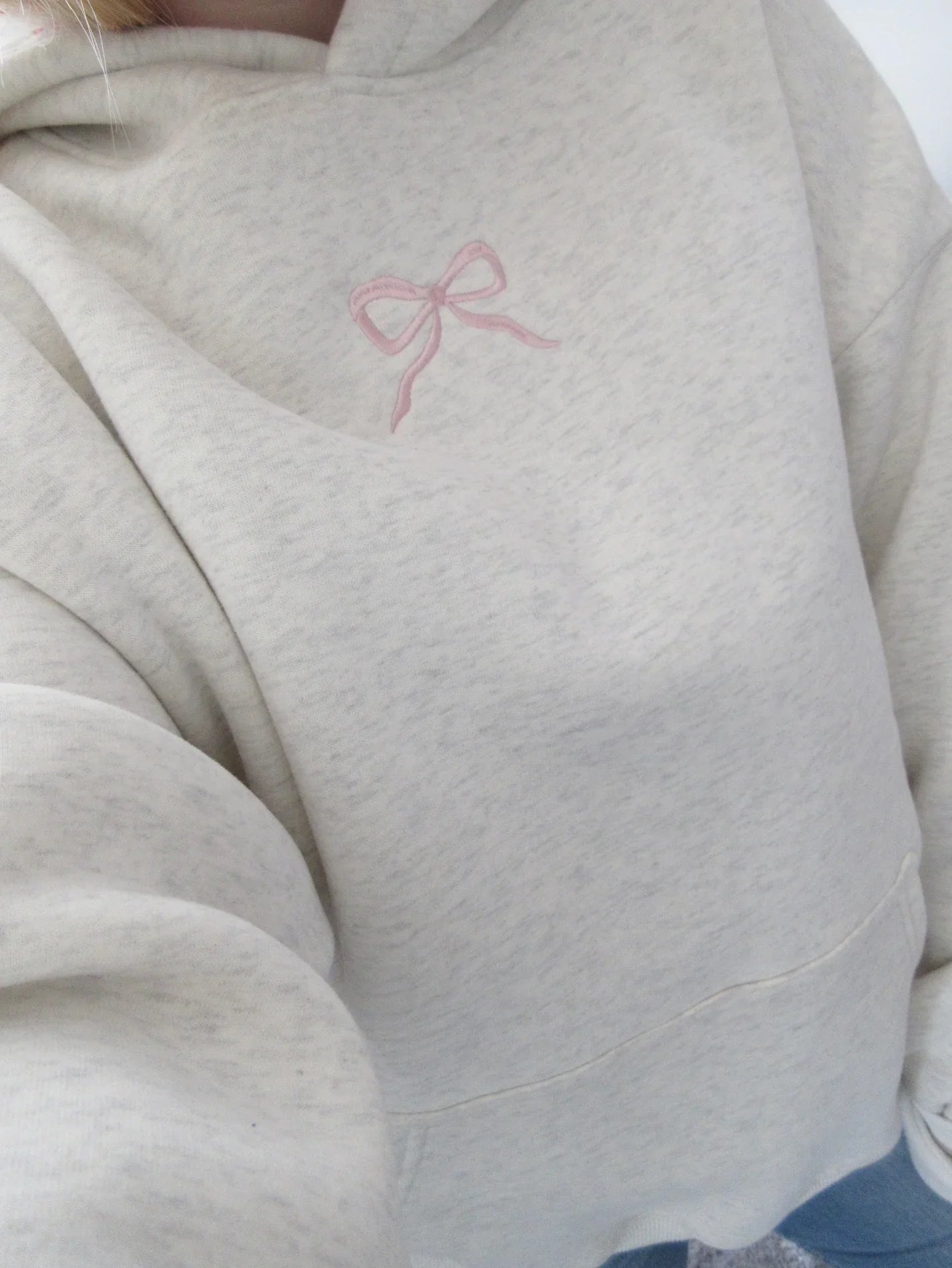 Chic™- Embroidered Bow Hoodie