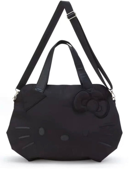 Kitty Black Large Travel Tote Bag