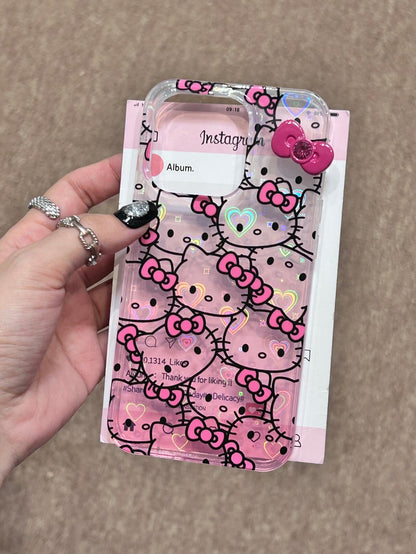 Hellokitty Pink Bow Case Cute Kawaii Phone Case