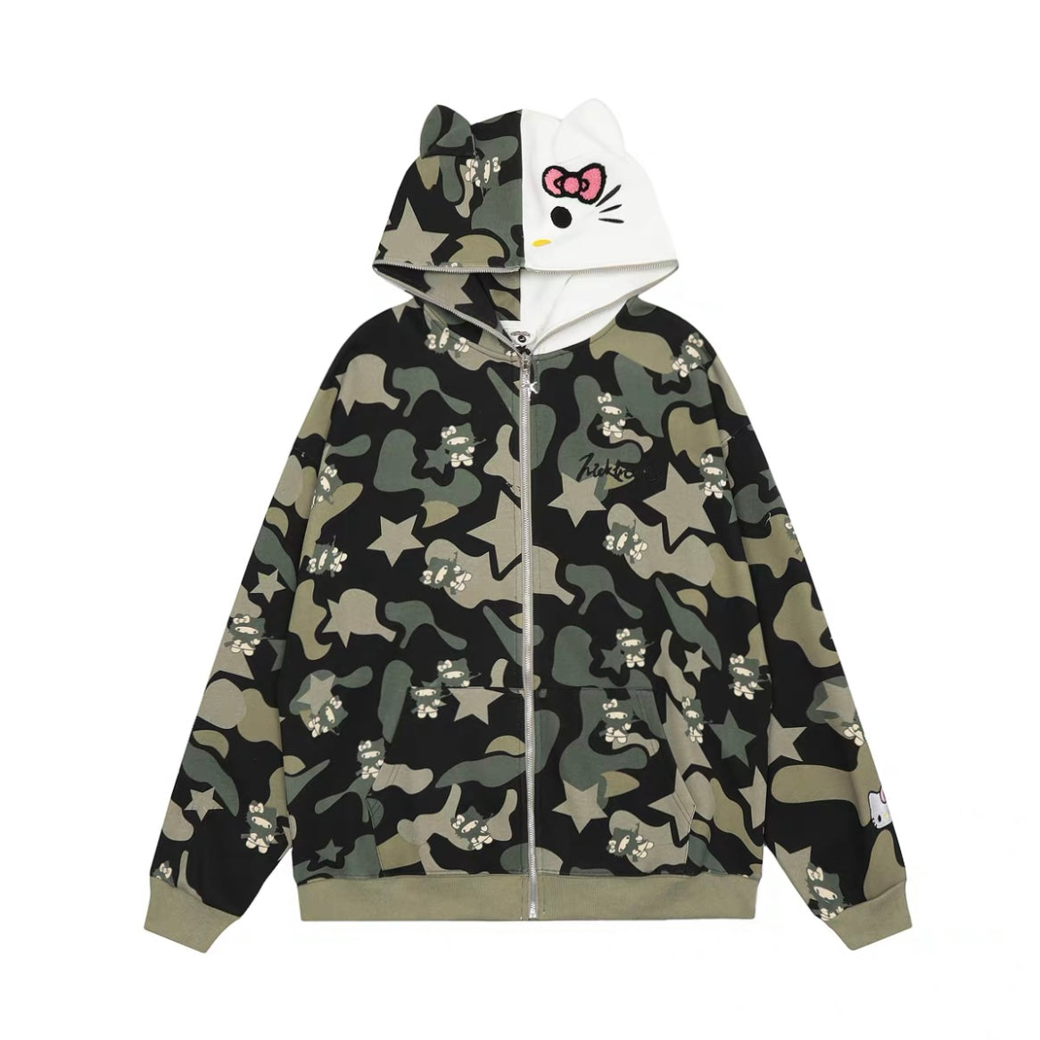 KT Oversized Camouflage Hoodies