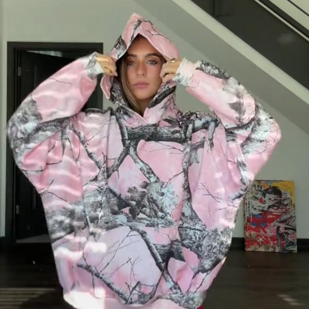 Pink Camo Hoodie