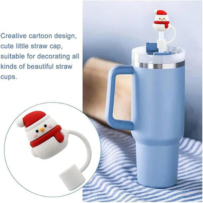 6pcs Christmas Straw Cover