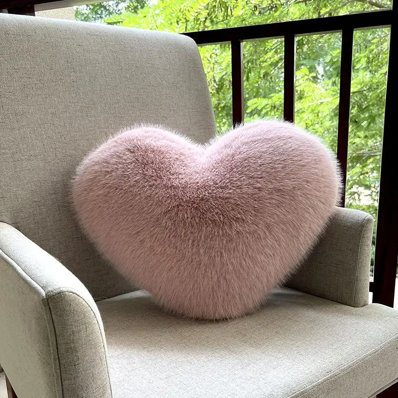 Heart Plush Throw Pillow