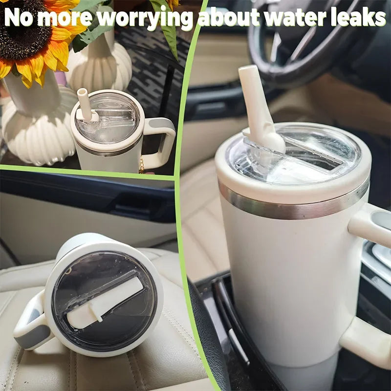 40oz Anti-leak Tumbler Flip Straw Lid Replacement