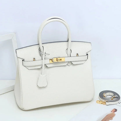 Viral Lock Leather Handbag