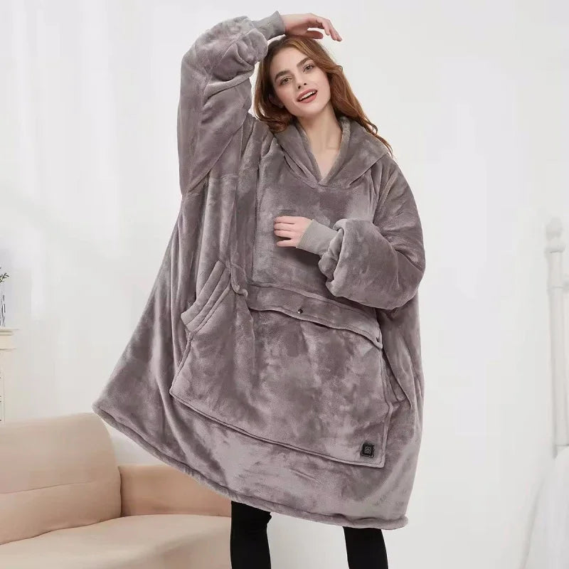 Snuggle Heated Blanket Hoodie