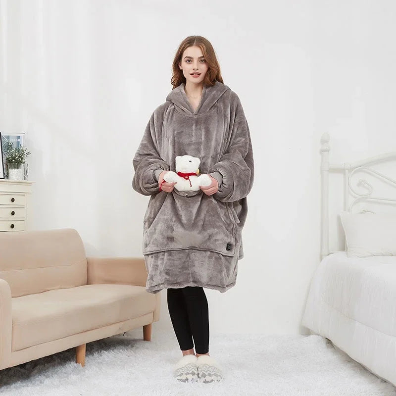 Snuggle Heated Blanket Hoodie