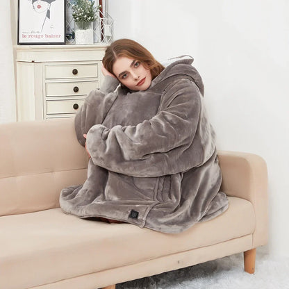 Snuggle Heated Blanket Hoodie